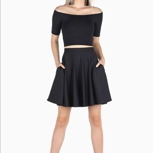 Blackmilk pocket skater skirt